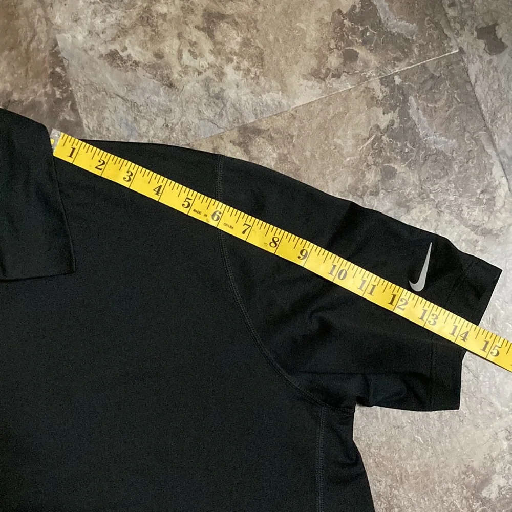 NWOT - Nike Tiger Woods Collection Dri Fit Black 1/4 Snap Men’s Shirt (M) - Picture 7 of 10